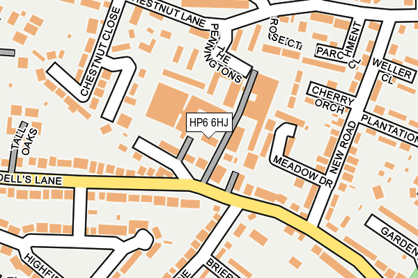 HP6 6HJ map - OS OpenMap – Local (Ordnance Survey)