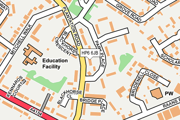 HP6 6JB map - OS OpenMap – Local (Ordnance Survey)