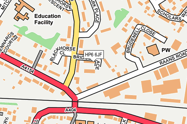 HP6 6JF map - OS OpenMap – Local (Ordnance Survey)