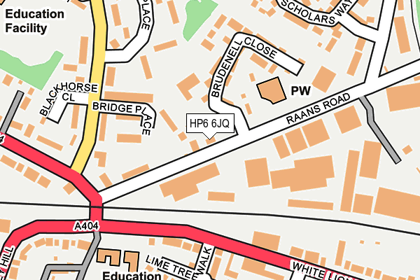 HP6 6JQ map - OS OpenMap – Local (Ordnance Survey)