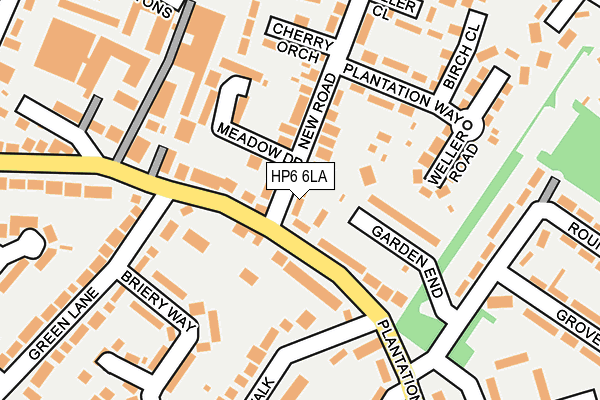 HP6 6LA map - OS OpenMap – Local (Ordnance Survey)