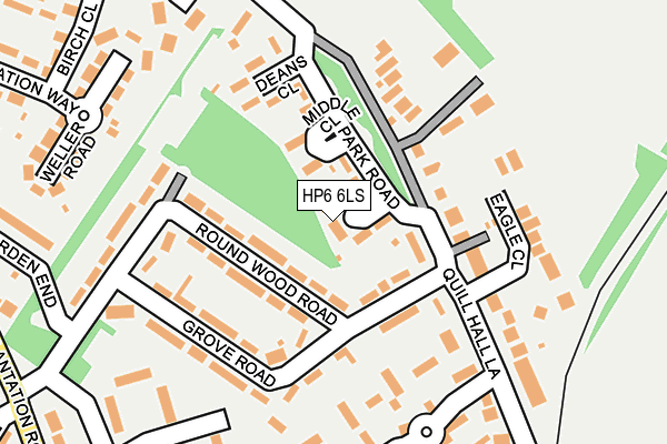 HP6 6LS map - OS OpenMap – Local (Ordnance Survey)