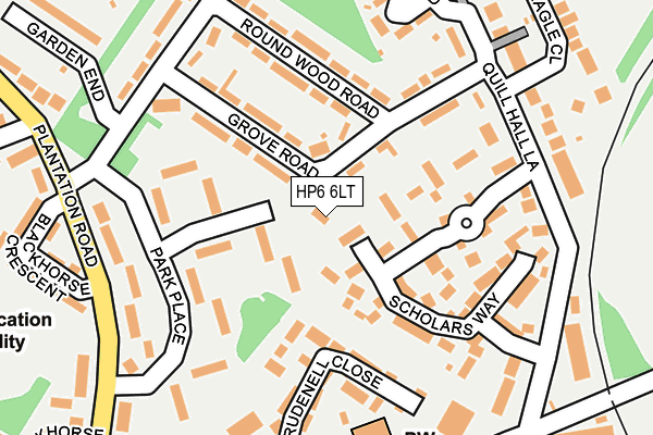 HP6 6LT map - OS OpenMap – Local (Ordnance Survey)