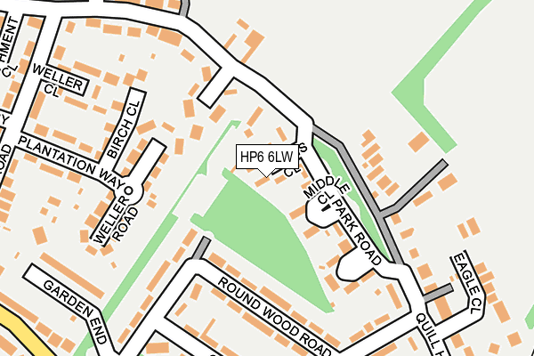 HP6 6LW map - OS OpenMap – Local (Ordnance Survey)