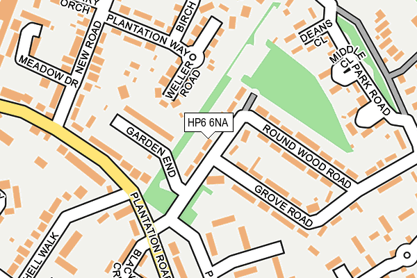 HP6 6NA map - OS OpenMap – Local (Ordnance Survey)