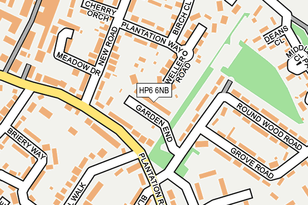 HP6 6NB map - OS OpenMap – Local (Ordnance Survey)