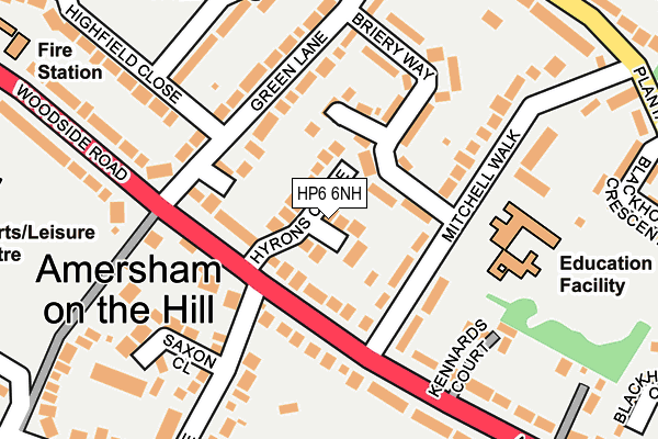 HP6 6NH map - OS OpenMap – Local (Ordnance Survey)