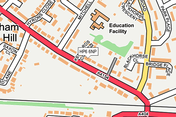 HP6 6NP map - OS OpenMap – Local (Ordnance Survey)