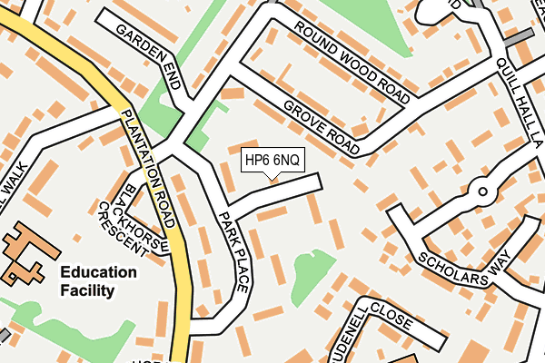 HP6 6NQ map - OS OpenMap – Local (Ordnance Survey)