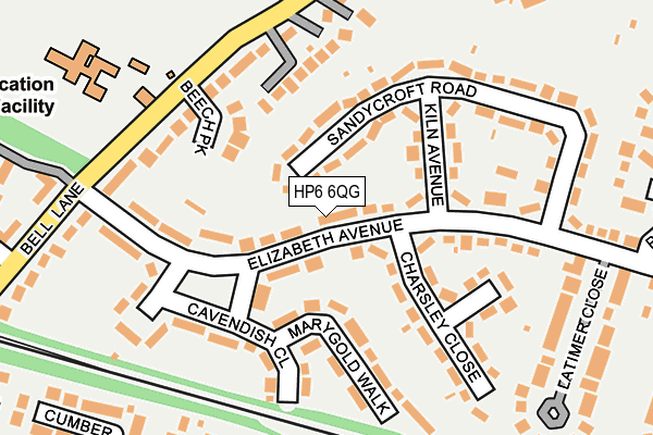 HP6 6QG map - OS OpenMap – Local (Ordnance Survey)