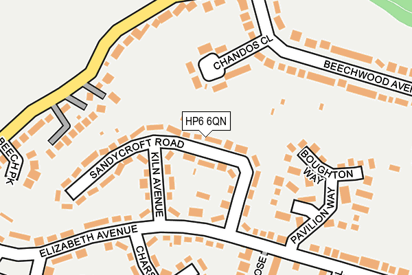 HP6 6QN map - OS OpenMap – Local (Ordnance Survey)