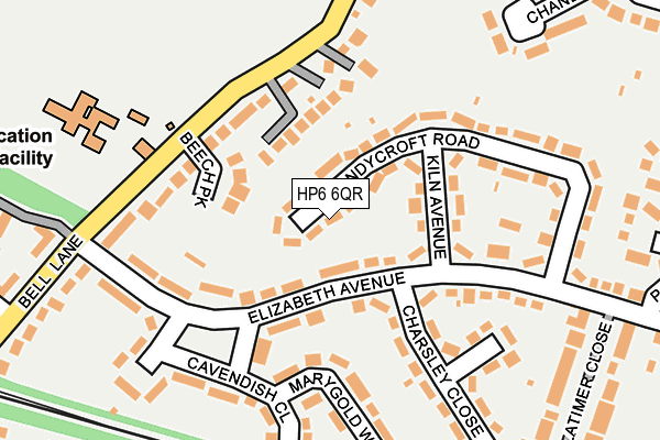 HP6 6QR map - OS OpenMap – Local (Ordnance Survey)