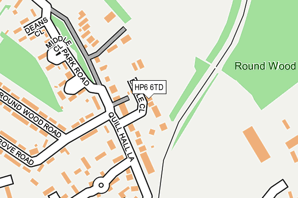 HP6 6TD map - OS OpenMap – Local (Ordnance Survey)