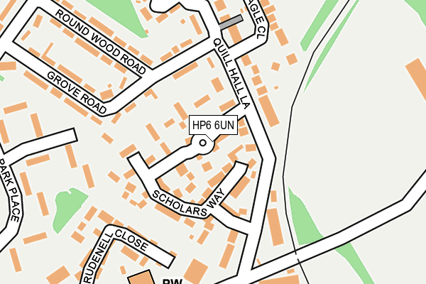 HP6 6UN map - OS OpenMap – Local (Ordnance Survey)