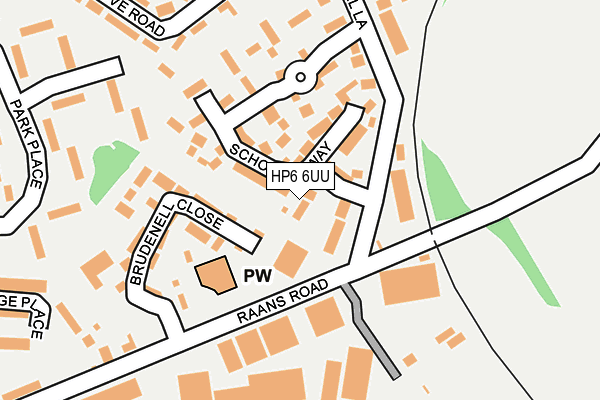 HP6 6UU map - OS OpenMap – Local (Ordnance Survey)