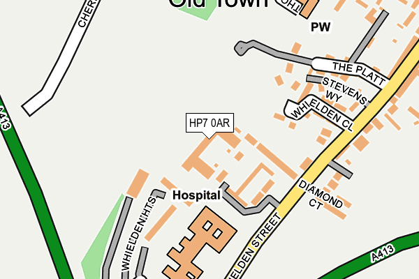 HP7 0AR map - OS OpenMap – Local (Ordnance Survey)