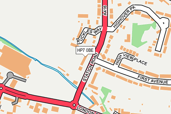HP7 0BE map - OS OpenMap – Local (Ordnance Survey)