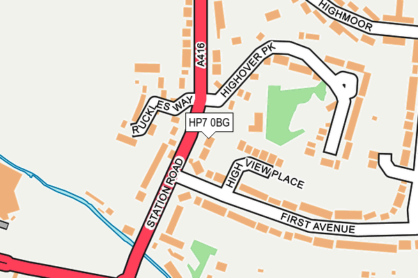HP7 0BG map - OS OpenMap – Local (Ordnance Survey)