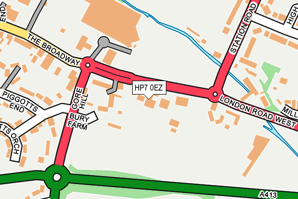 HP7 0EZ map - OS OpenMap – Local (Ordnance Survey)
