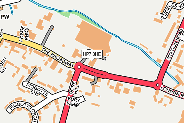 HP7 0HE map - OS OpenMap – Local (Ordnance Survey)