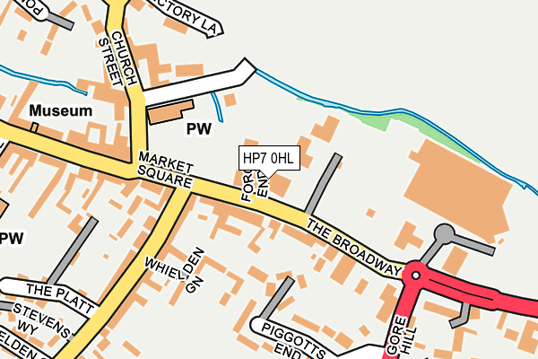 HP7 0HL map - OS OpenMap – Local (Ordnance Survey)