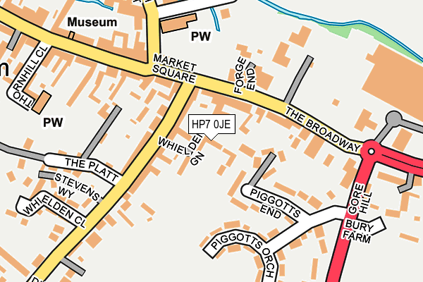 HP7 0JE map - OS OpenMap – Local (Ordnance Survey)