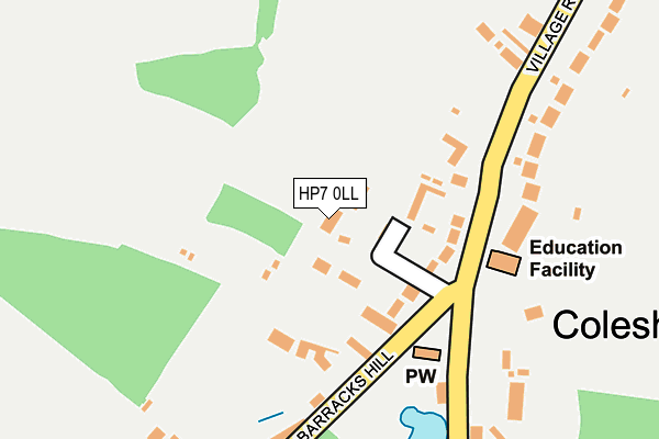 HP7 0LL map - OS OpenMap – Local (Ordnance Survey)