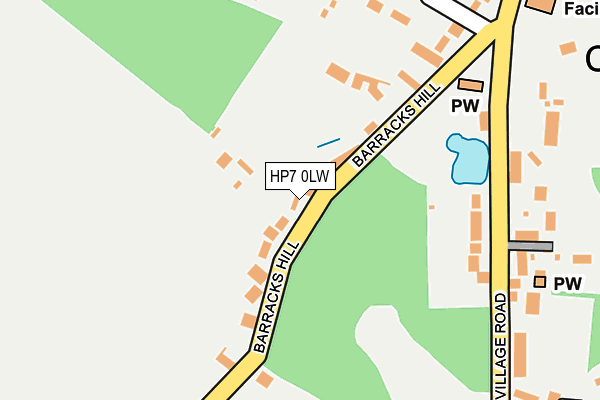 HP7 0LW map - OS OpenMap – Local (Ordnance Survey)