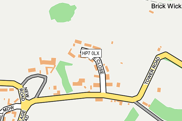 HP7 0LX map - OS OpenMap – Local (Ordnance Survey)