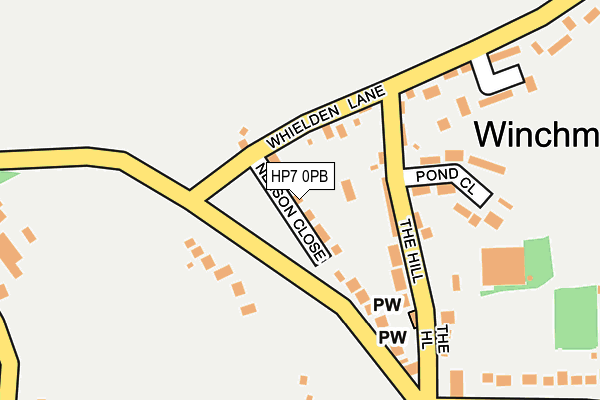 Map of WINCHMORE MORTGAGES & PROTECTION LTD at local scale