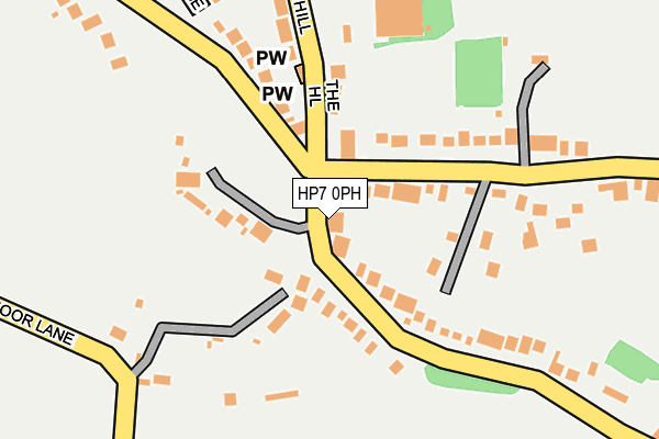 Map of THE POTTERS ARMS (HOLDINGS) LTD at local scale