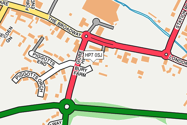 HP7 0SJ map - OS OpenMap – Local (Ordnance Survey)