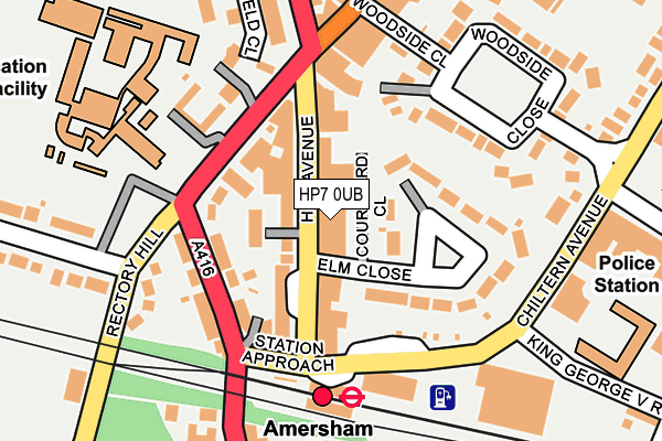 HP7 0UB map - OS OpenMap – Local (Ordnance Survey)