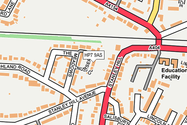 HP7 9AS map - OS OpenMap – Local (Ordnance Survey)