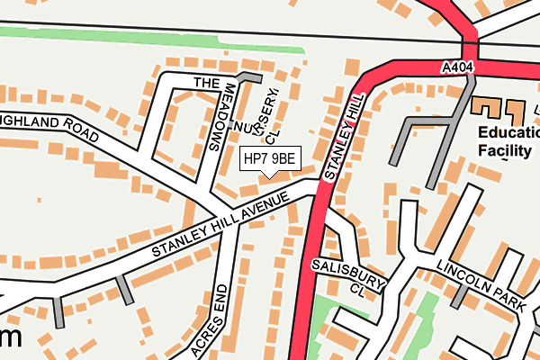 HP7 9BE map - OS OpenMap – Local (Ordnance Survey)