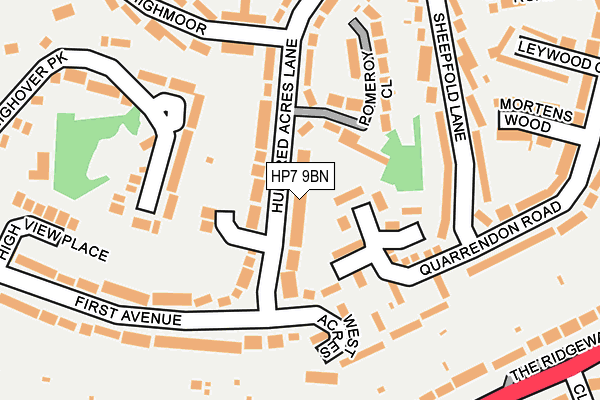 HP7 9BN map - OS OpenMap – Local (Ordnance Survey)