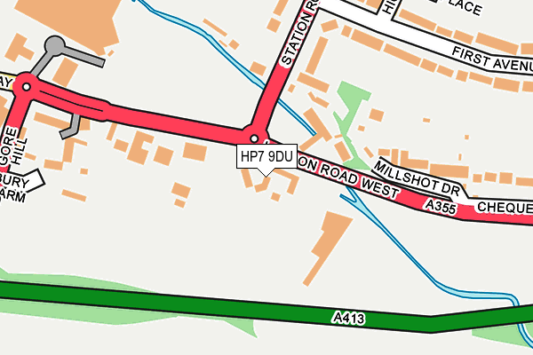 HP7 9DU map - OS OpenMap – Local (Ordnance Survey)