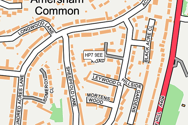 HP7 9EE map - OS OpenMap – Local (Ordnance Survey)