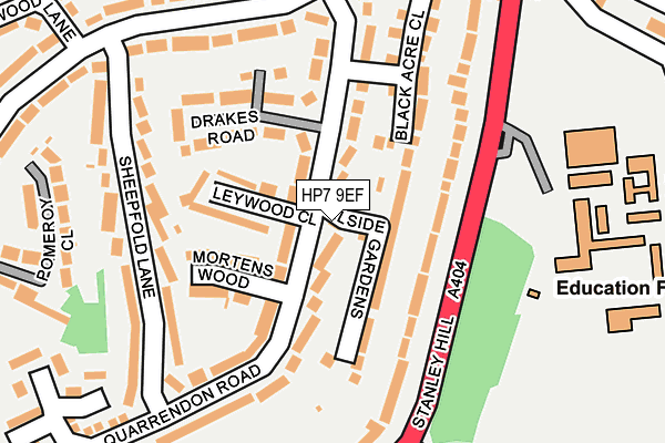 HP7 9EF map - OS OpenMap – Local (Ordnance Survey)