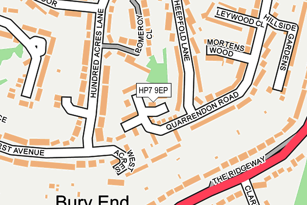 HP7 9EP map - OS OpenMap – Local (Ordnance Survey)