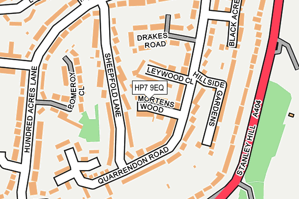 HP7 9EQ map - OS OpenMap – Local (Ordnance Survey)