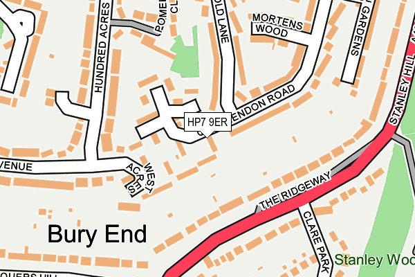 HP7 9ER map - OS OpenMap – Local (Ordnance Survey)