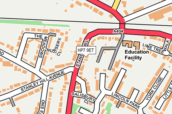 HP7 9ET map - OS OpenMap – Local (Ordnance Survey)