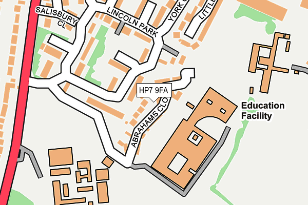 HP7 9FA map - OS OpenMap – Local (Ordnance Survey)