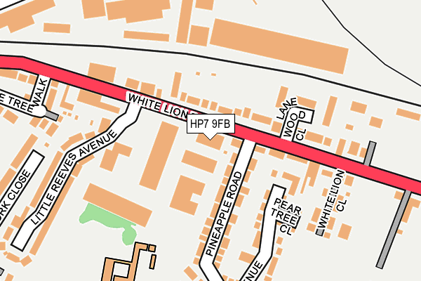 HP7 9FB map - OS OpenMap – Local (Ordnance Survey)