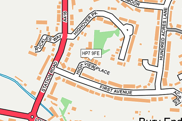 HP7 9FE map - OS OpenMap – Local (Ordnance Survey)
