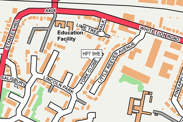 HP7 9HE map - OS OpenMap – Local (Ordnance Survey)