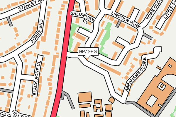 HP7 9HG map - OS OpenMap – Local (Ordnance Survey)