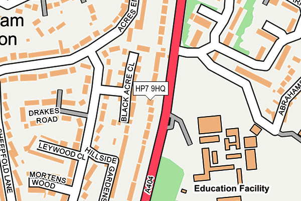 HP7 9HQ map - OS OpenMap – Local (Ordnance Survey)