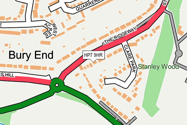 HP7 9HR map - OS OpenMap – Local (Ordnance Survey)